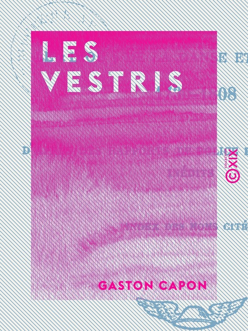 ebook cover of Les Vestris, by Gaston Capon