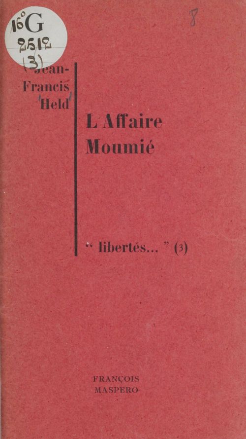 ebook cover of L'Affaire Moumié, by Jean-Francis Held
