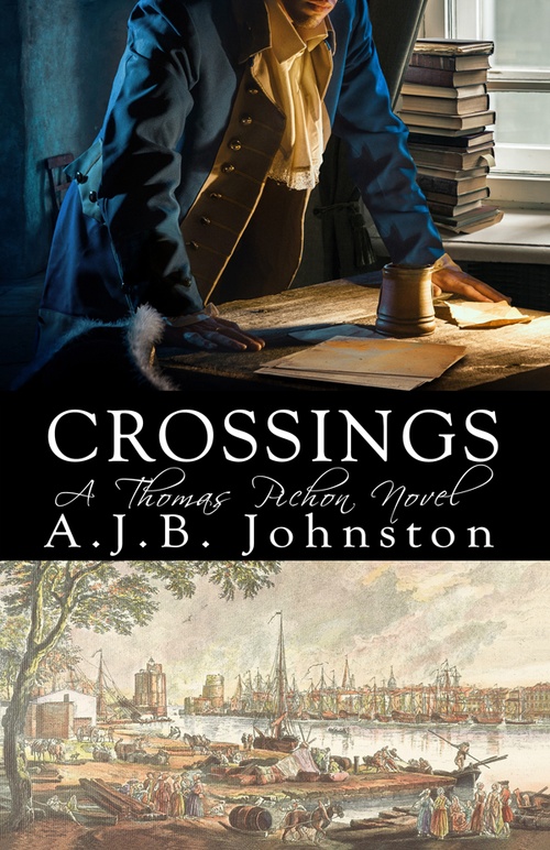 ebook cover of Crossings, A Thomas Pichon Novel, by A.J.B. Johnston