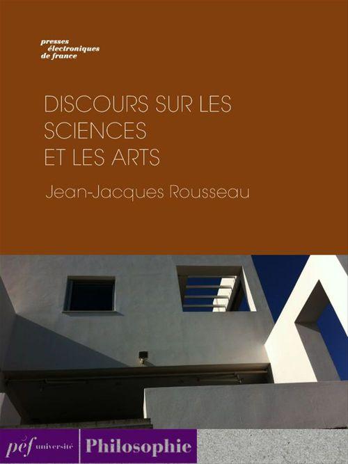 Couverture ebook de Discours sur les sciences et les arts, de Jean-Jacques Rousseau
