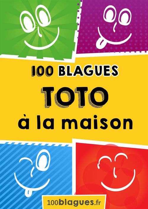 Couverture ebook de Toto à la maison, de 100blagues.Fr