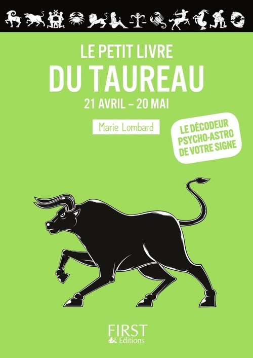 Couverture ebook de Petit Livre du - Taureau, de Marie Lombard