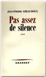 ebook cover of Pas assez de silence, by Jean-pierre Giraudoux