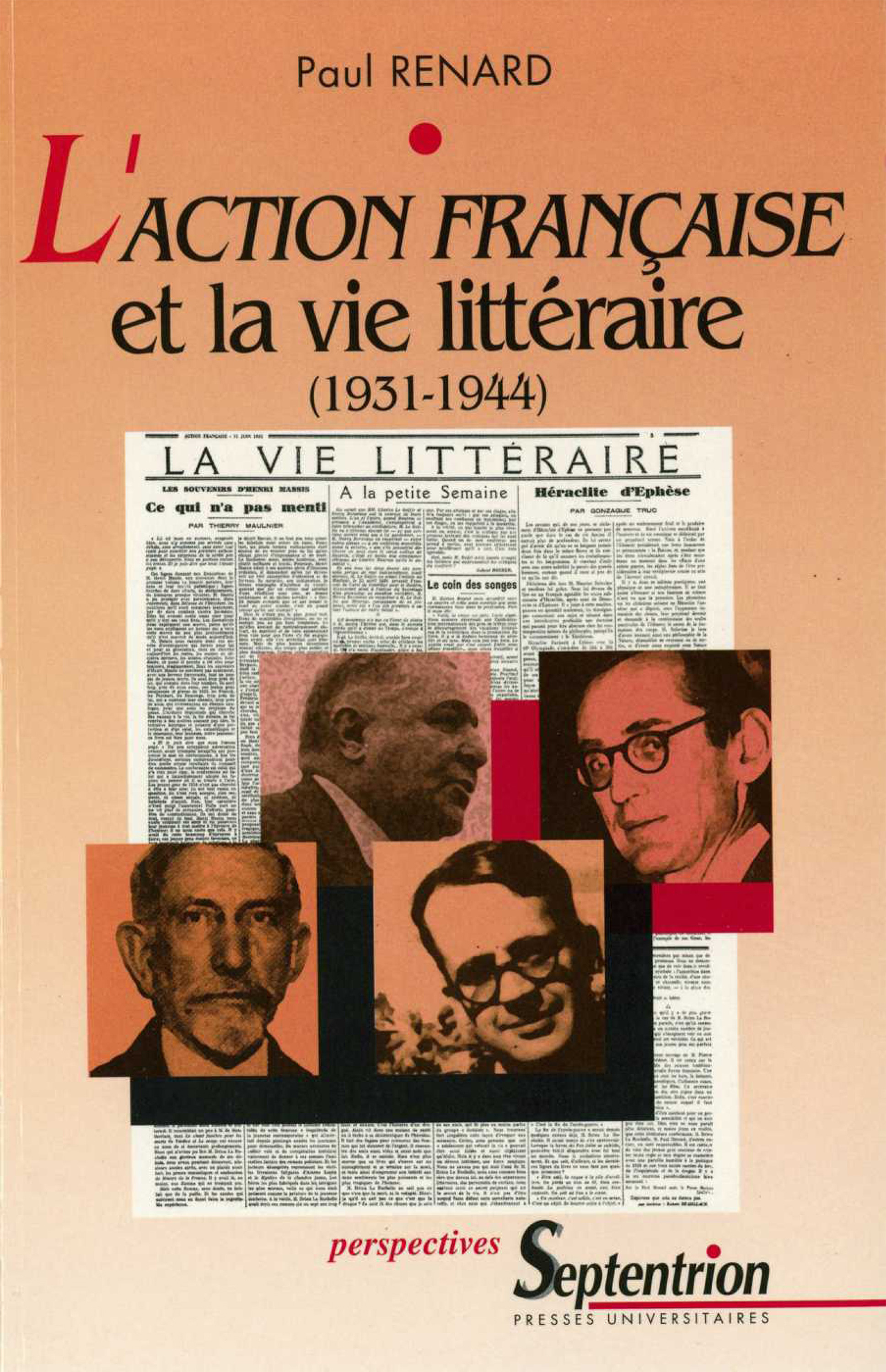 ebook cover of L´Action française et la vie littéraire (1931-1944), by Pu Septentrion