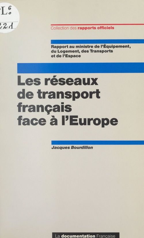 ebook cover of Les réseaux de transport français face à l'Europe, by Jacques Bourdillon