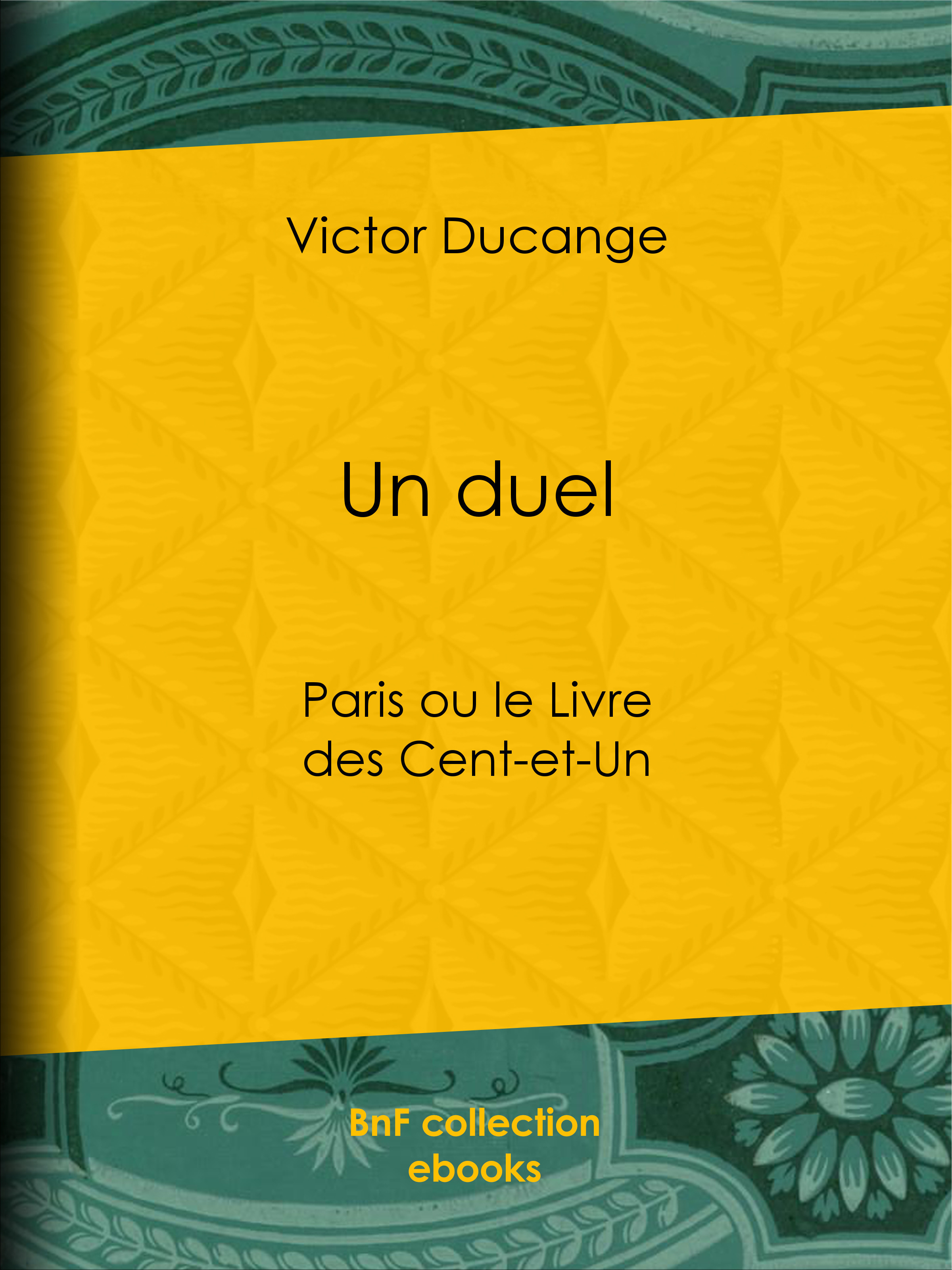 Couverture ebook de Un duel, de Victor Ducange