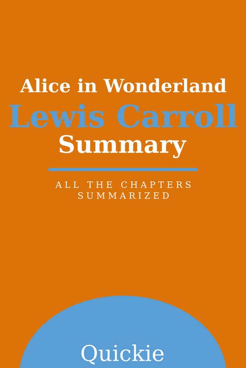 Couverture ebook de Summary: Alice in Wonderland by Lewis Carroll, de Quickie