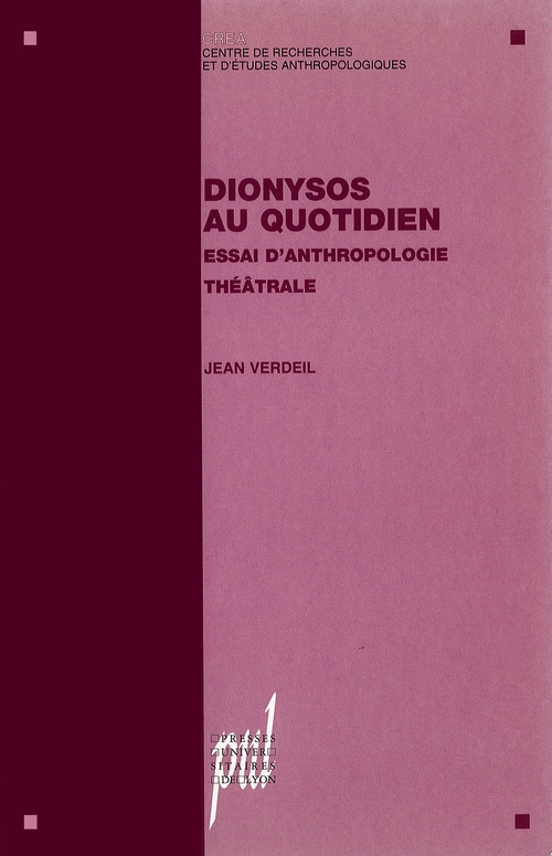 ebook cover of Dionysos au quotidien, by Jean Verdeil