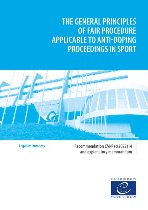 Couverture ebook de The general principles of fair procedure applicable to anti-doping proceedings, de Council Of Europe