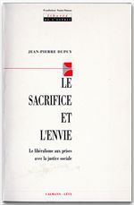 ebook cover of Le Sacrifice et l'envie, by Jean-Pierre Dupuy