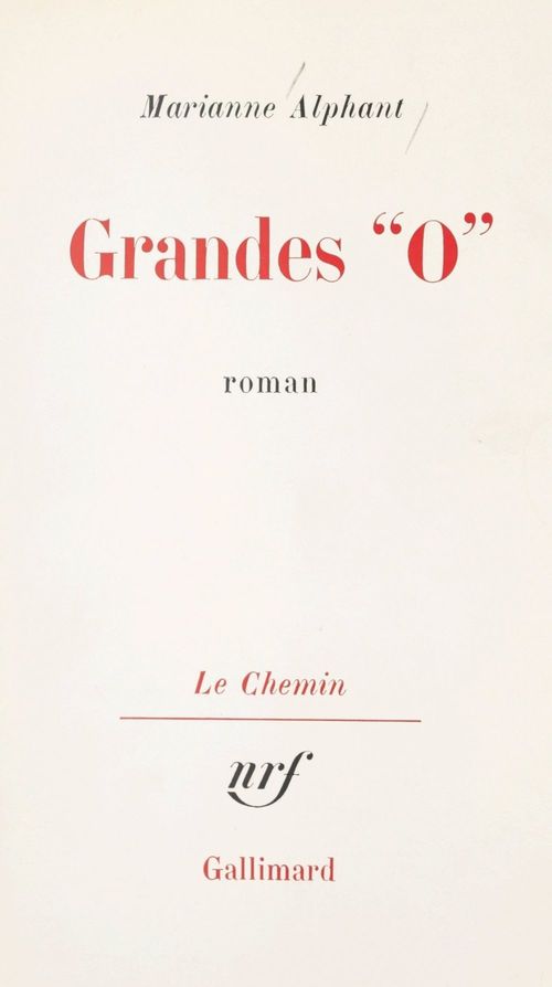 Couverture ebook de Grandes O, de Marianne Alphant