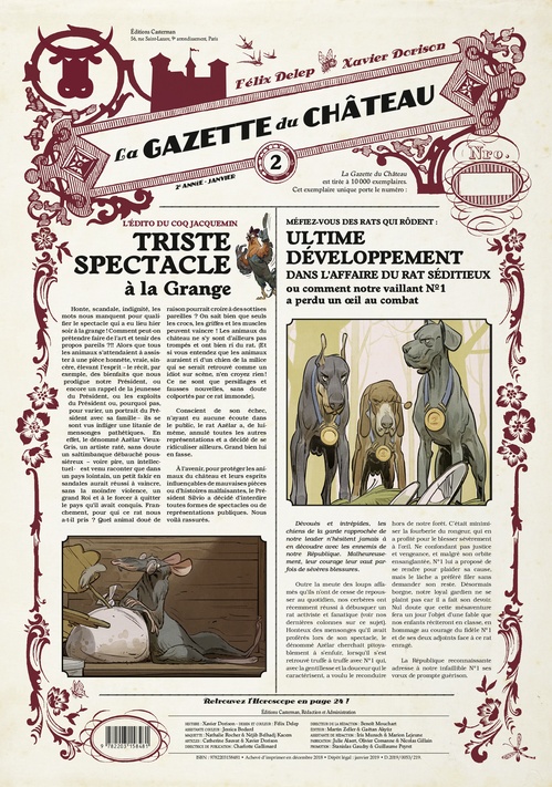 ebook cover of La Gazette du Château (Tome 2), by Delepelaire/Dorison, Xavier Dorison, Léo Malet, Nicolas Barral, Félix Delep