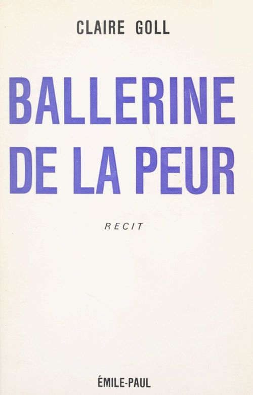 Couverture ebook de Ballerine de la peur, de Claire Goll