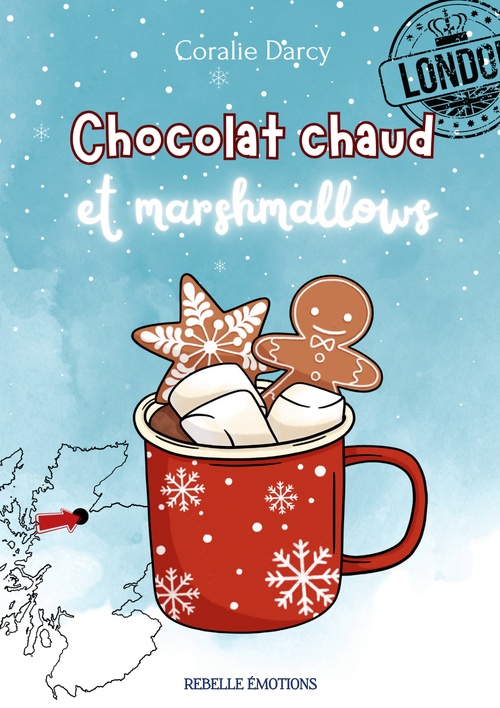 ebook cover of Chocolat chaud et marshmallows, by Coralie Darcy
