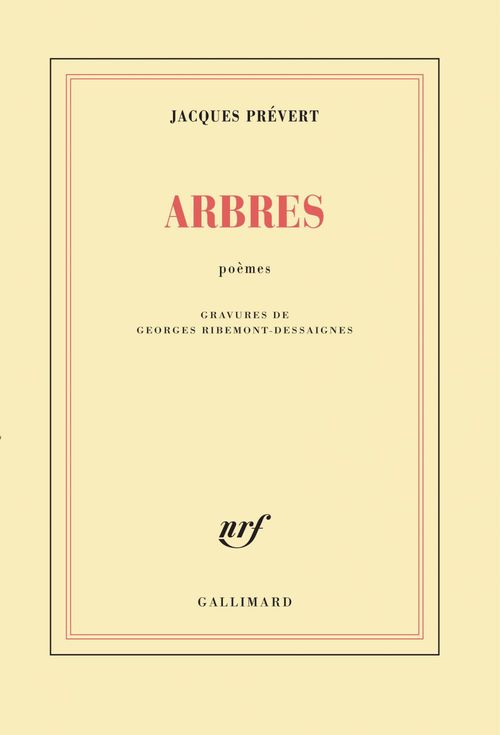 ebook cover of Arbres, by Jacques Prévert, Georges Ribemont-Dessaignes