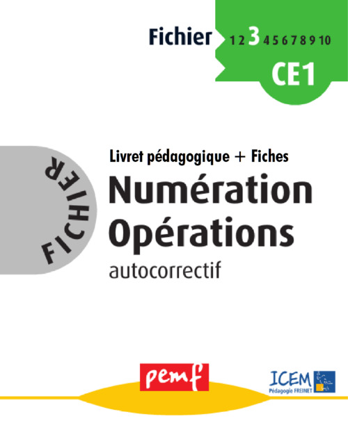 ebook cover of Fichier Numération Opérations 3 - pack enseignant (Livret Pédagogique + Fiches Elèves), by Collectif