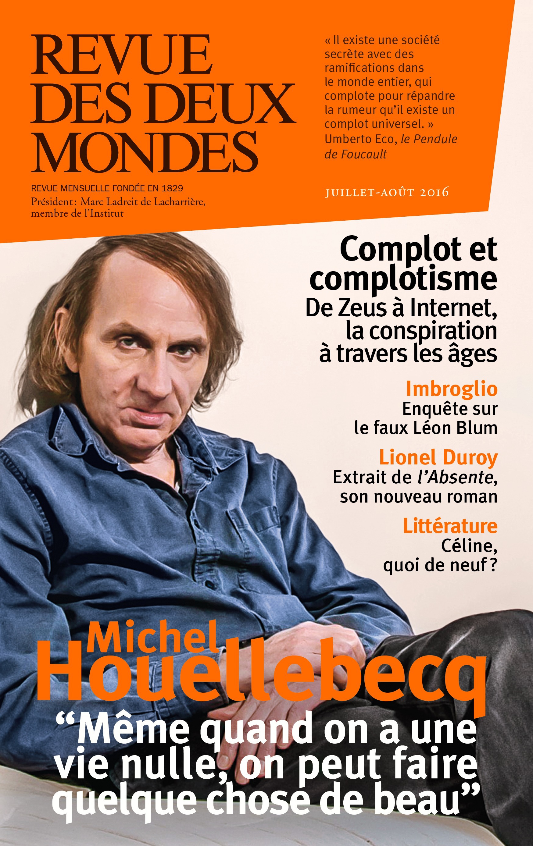 ebook cover of Revue des Deux Mondes juillet-août 2016, by Revue Des Deux Mondes