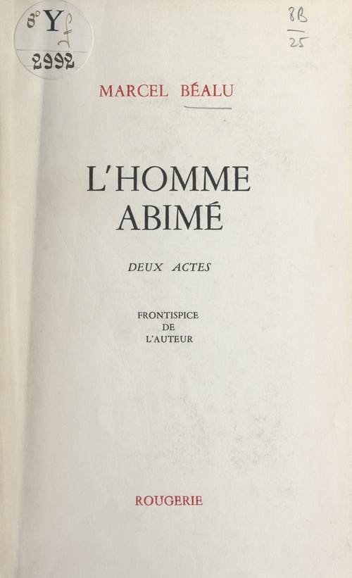Couverture ebook de L'homme abîmé, de Marcel Béalu