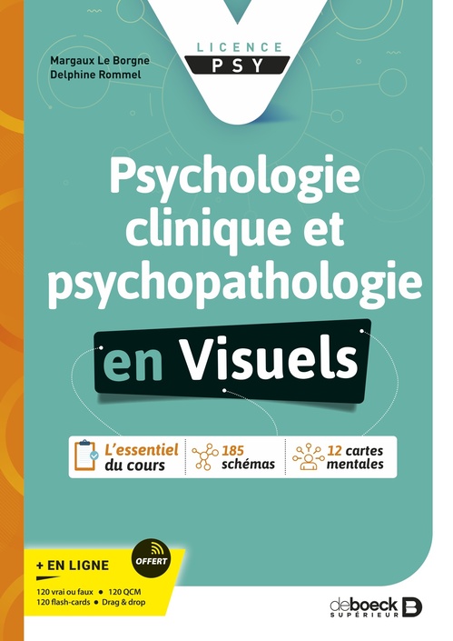 ebook cover of Psychologie clinique et psychopathologie, by Margaux Le Borgne, Delphine Rommel