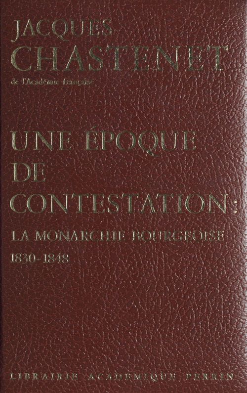 Couverture ebook de Une époque de contestation, de Jacques Chastenet