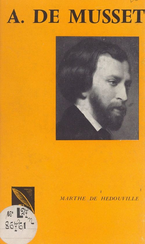 ebook cover of Alfred de Musset, by Marthe De Hedouville