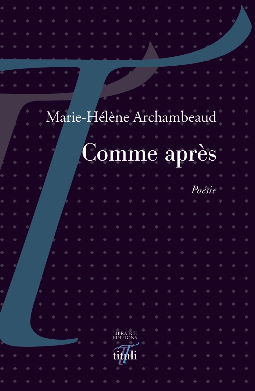 Couverture ebook de Comme après, de Marie-hélène Archambeaud