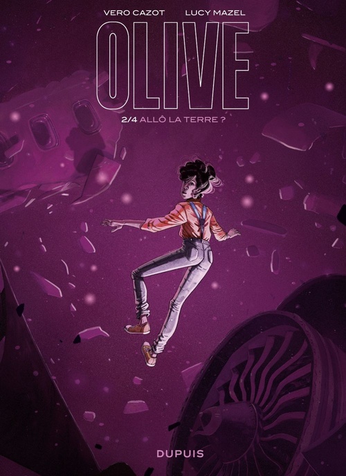 Couverture ebook de Olive - Tome 2 - Allô la Terre ?, de Véro Cazot, Véronique Cazot, Lucy Mazel
