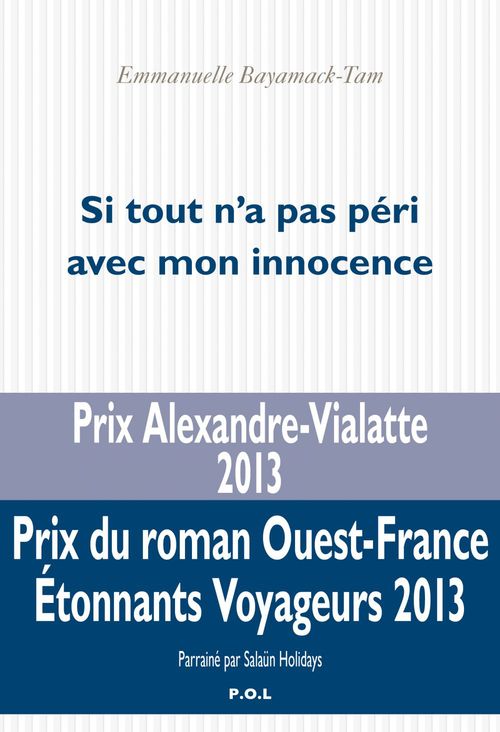 Couverture ebook de Si tout n'a pas péri avec mon innocence, de Emmanuelle Bayamack-Tam