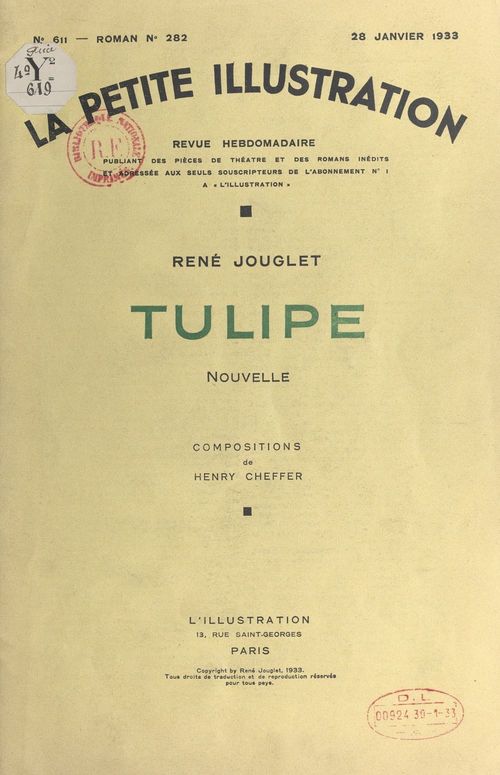 Couverture ebook de Tulipe, de Rene Jouglet