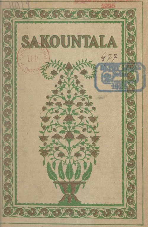 Couverture ebook de Sakountalâ, de Franz Toussaint