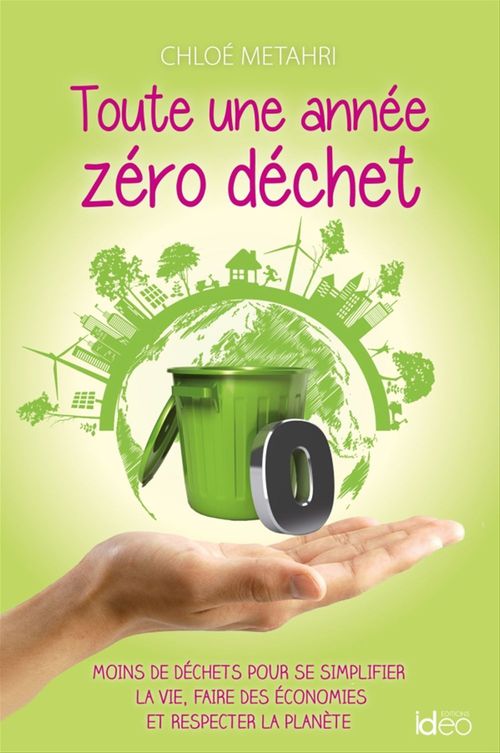 Couverture ebook de Toute une année zéro déchet, de Chloé Metahri