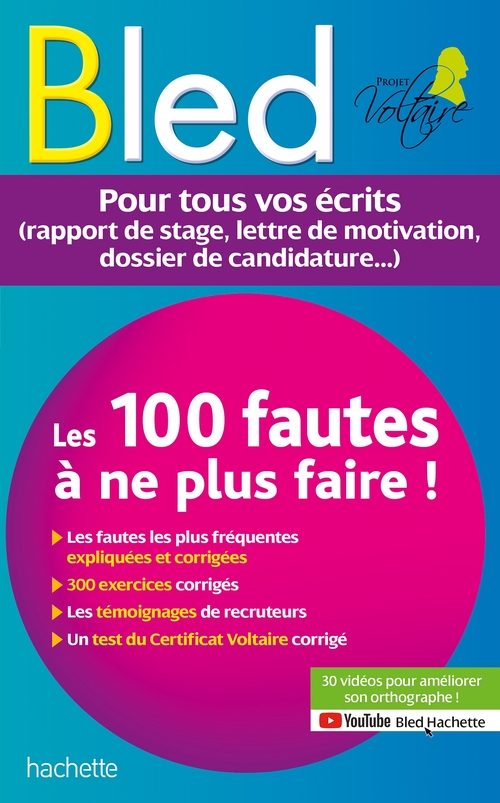 ebook cover of BLED Les 100 fautes que les recruteurs ne veulent plus voir (Certif Voltaire) - Ebook epub, by Aurore Ponsonnet