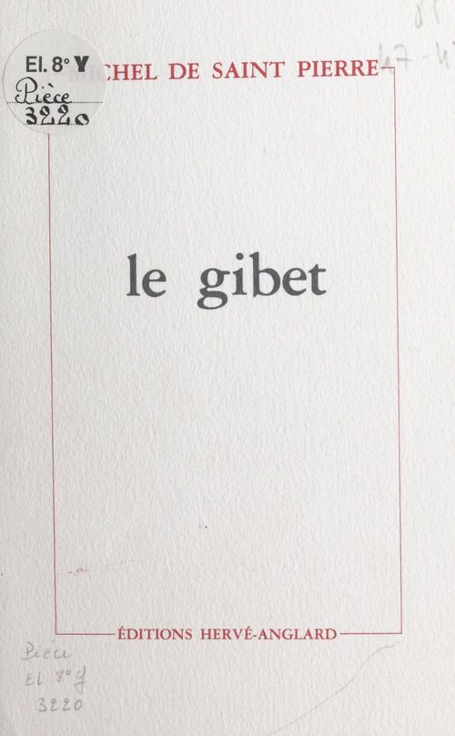 ebook cover of Le gibet, by Michel De Saint-Pierre