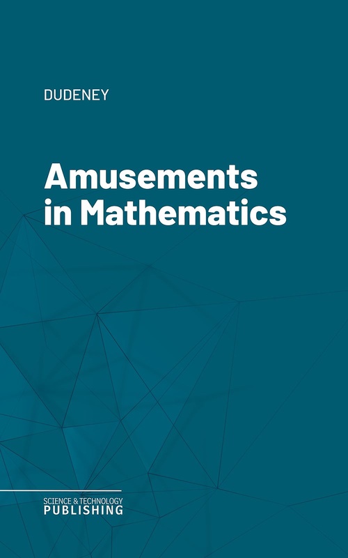 ebook cover of Amusements in Mathematics, by Dudeney