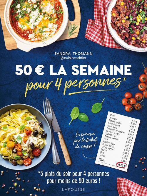 Couverture ebook de 50 euros la semaine pour 4 personnes, de Sandra Thomann