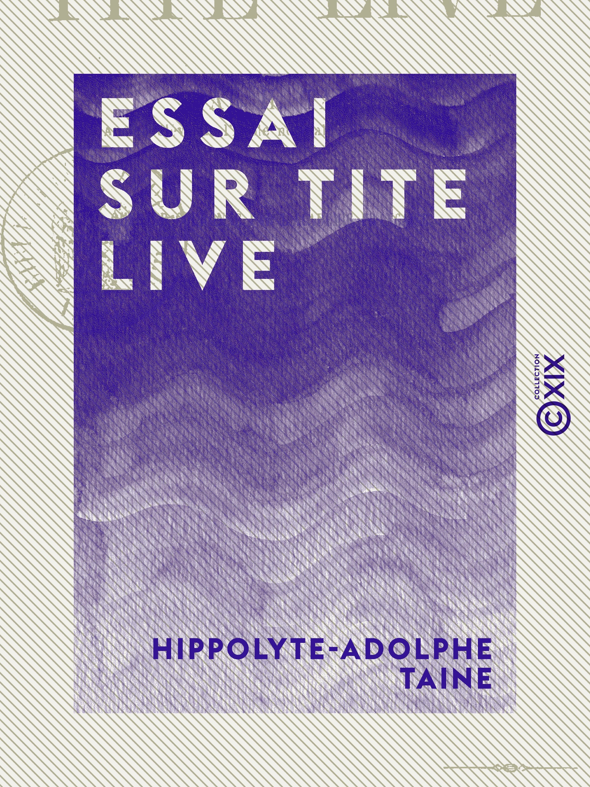 ebook cover of Essai sur Tite Live, by Hippolyte-Adolphe Taine