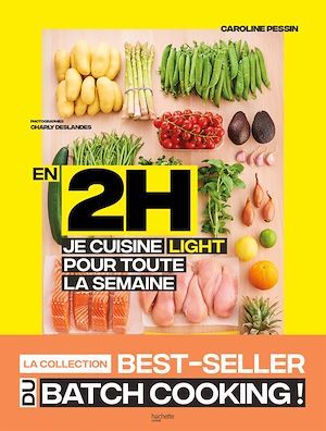ebook cover of En 2H je cuisine light pour toute la semaine, by Caroline Pessin