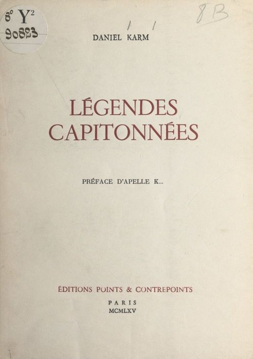 ebook cover of Légendes capitonnées, by Daniel Karm