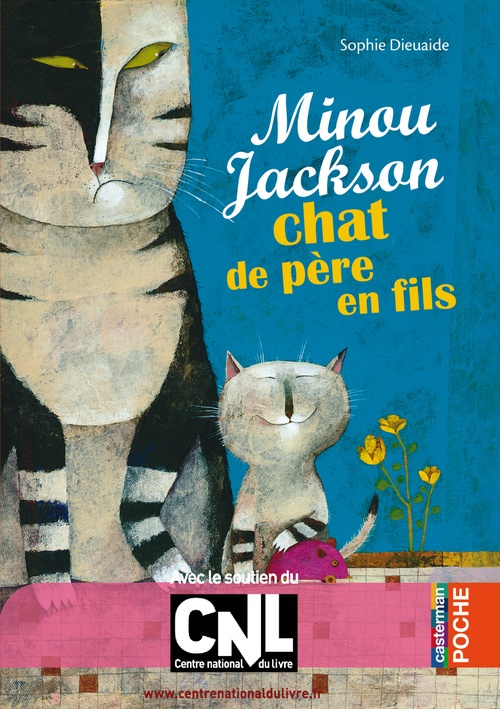 Couverture ebook de Minou Jackson, chat de père en fils, de Sophie Dieuaide, Vanessa Hié
