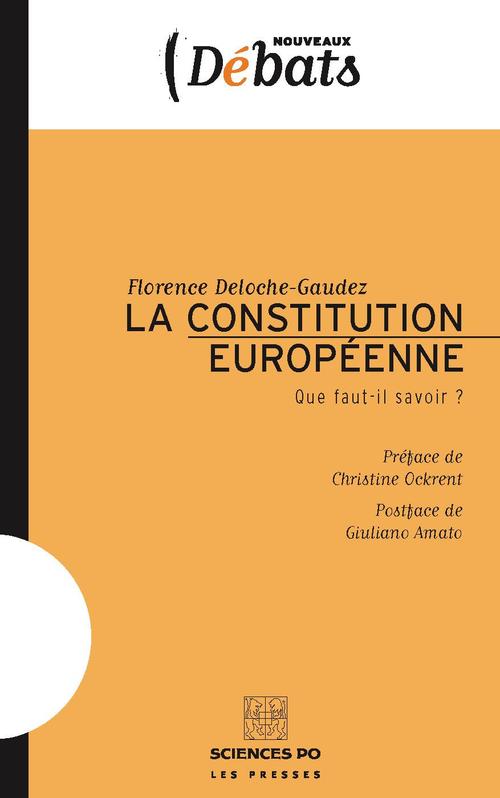 ebook cover of La Constitution européenne, by Florence Deloche-gaudez