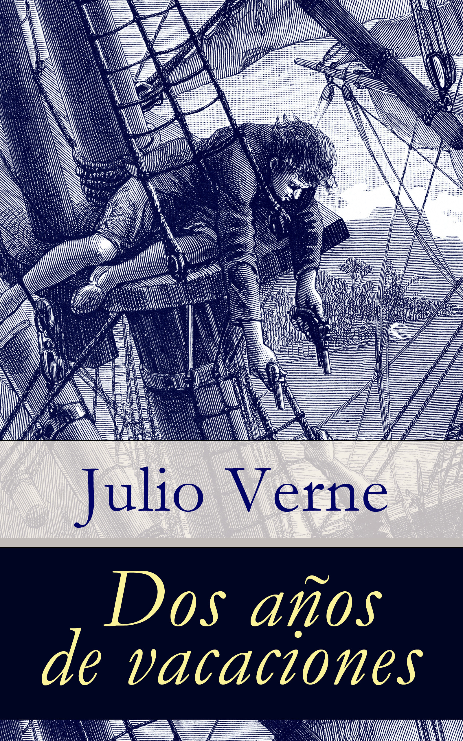 Couverture ebook de Dos años de vacaciones, de Julio Verne