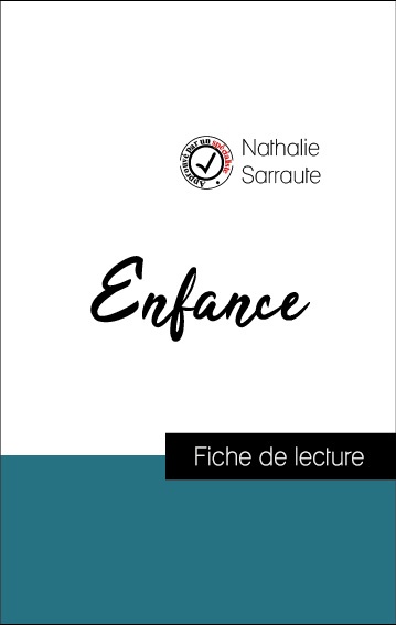 ebook cover of Analyse de l'oeuvre : Enfance (résumé et fiche de lecture plébiscités par les enseignants sur fichedelecture.fr), by Nathalie Sarraute