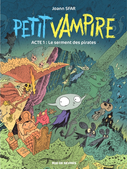 Couverture ebook de Petit Vampire - Tome 1, de Sandrina Jardel, Joann Sfar