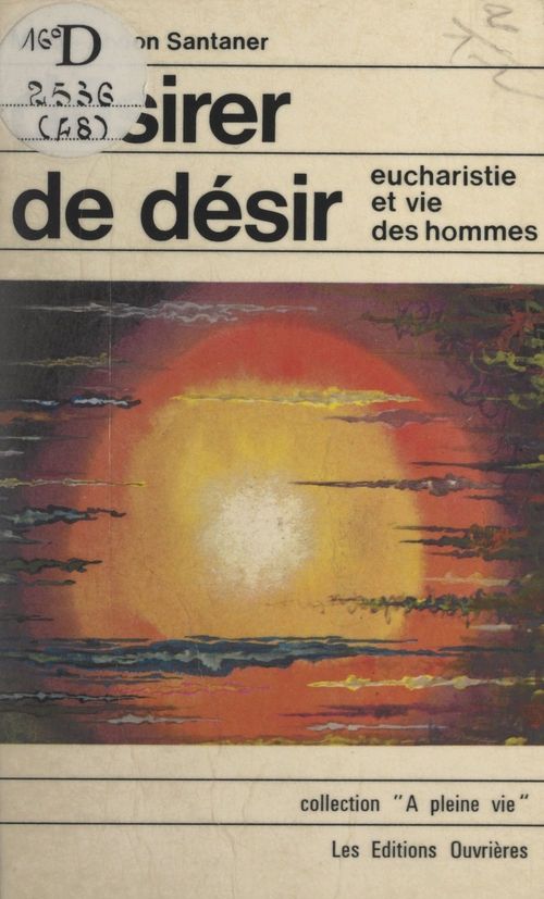 Couverture ebook de Désirer de désir, de Marie-Abdon Santaner