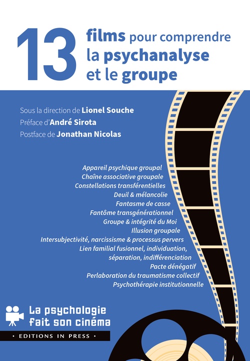 Couverture ebook de 13 films pour comprendre la psychanalyse et le groupe, de Lionel Souche