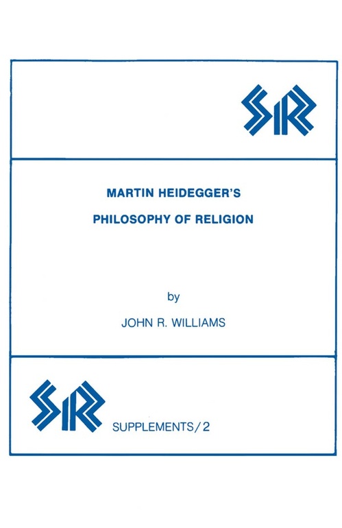 Couverture ebook de Martin Heidegger´s Philosophy of Religion, de John Williams