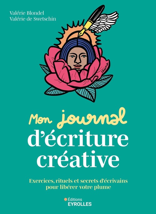 Couverture ebook de Mon journal d'écriture créative, de Valérie Blondel, Valérie de Swetschin