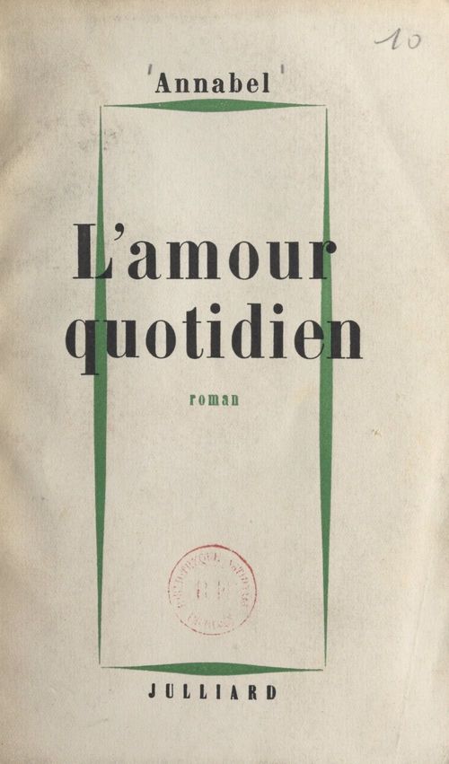 ebook cover of L'amour quotidien, by Annabel