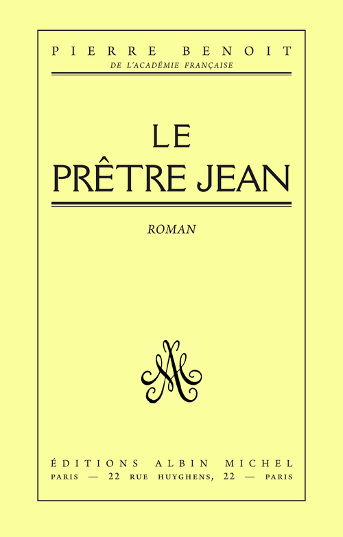 ebook cover of Le Prêtre Jean, by Pierre Benoit