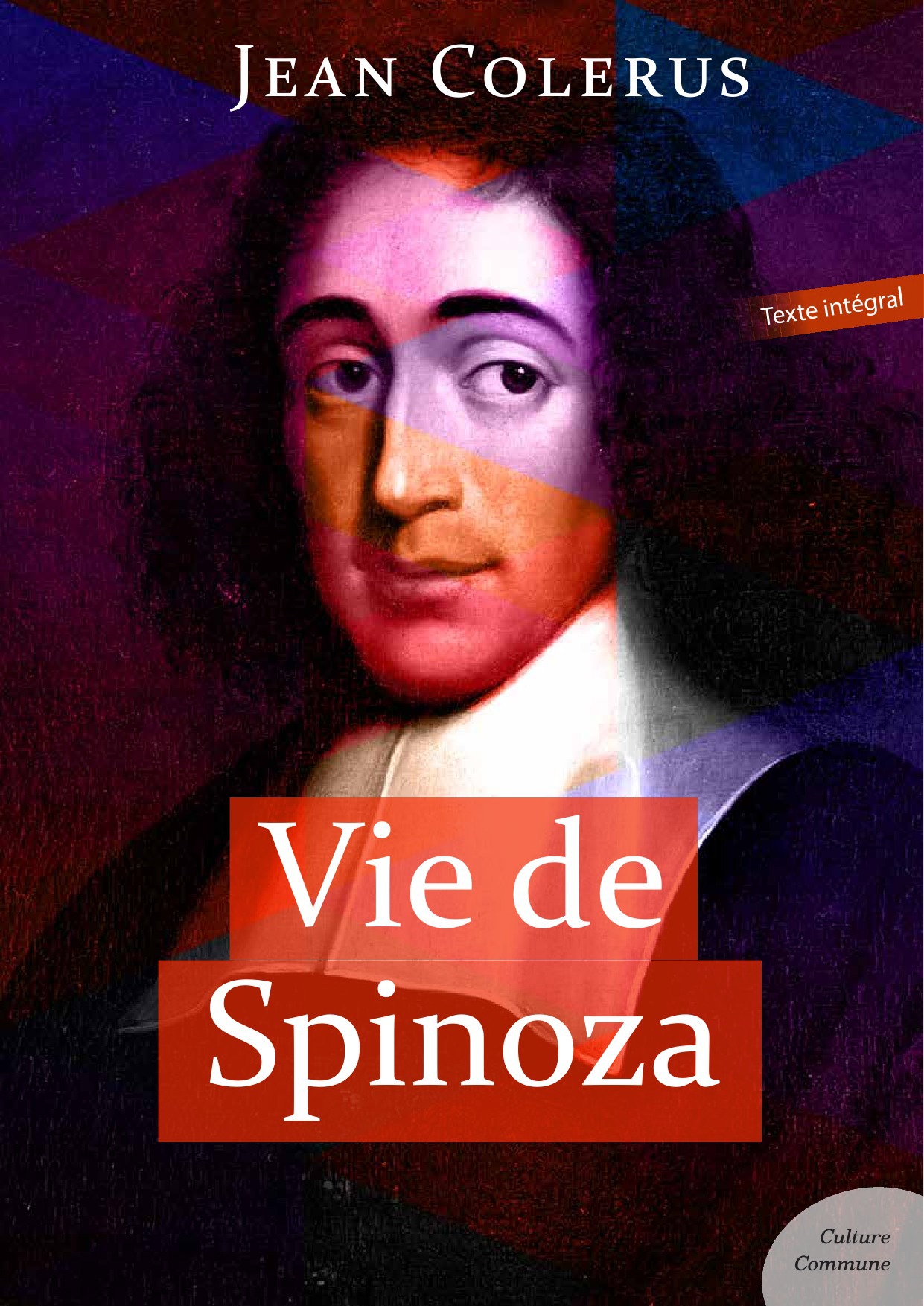 ebook cover of Vie de Spinoza, by Jean Colerus